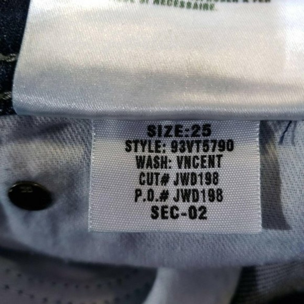 Joe’s Womens Jeans Size 25 Dark Blue Wash Hemmed - Picture 8 of 8